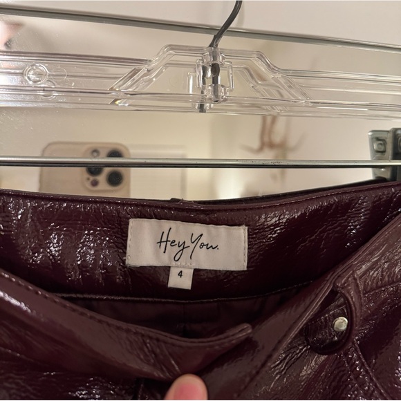 Maroon Mini Skirt - Picture 2 of 2